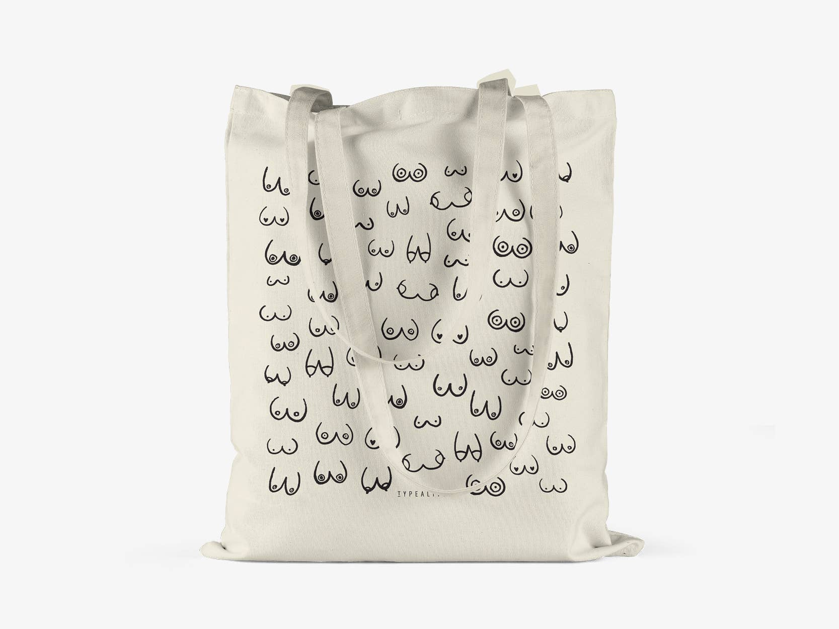 typealive – wholesale Tote Bag - Herr – Bomullspåse/barm vänner ”natur”2