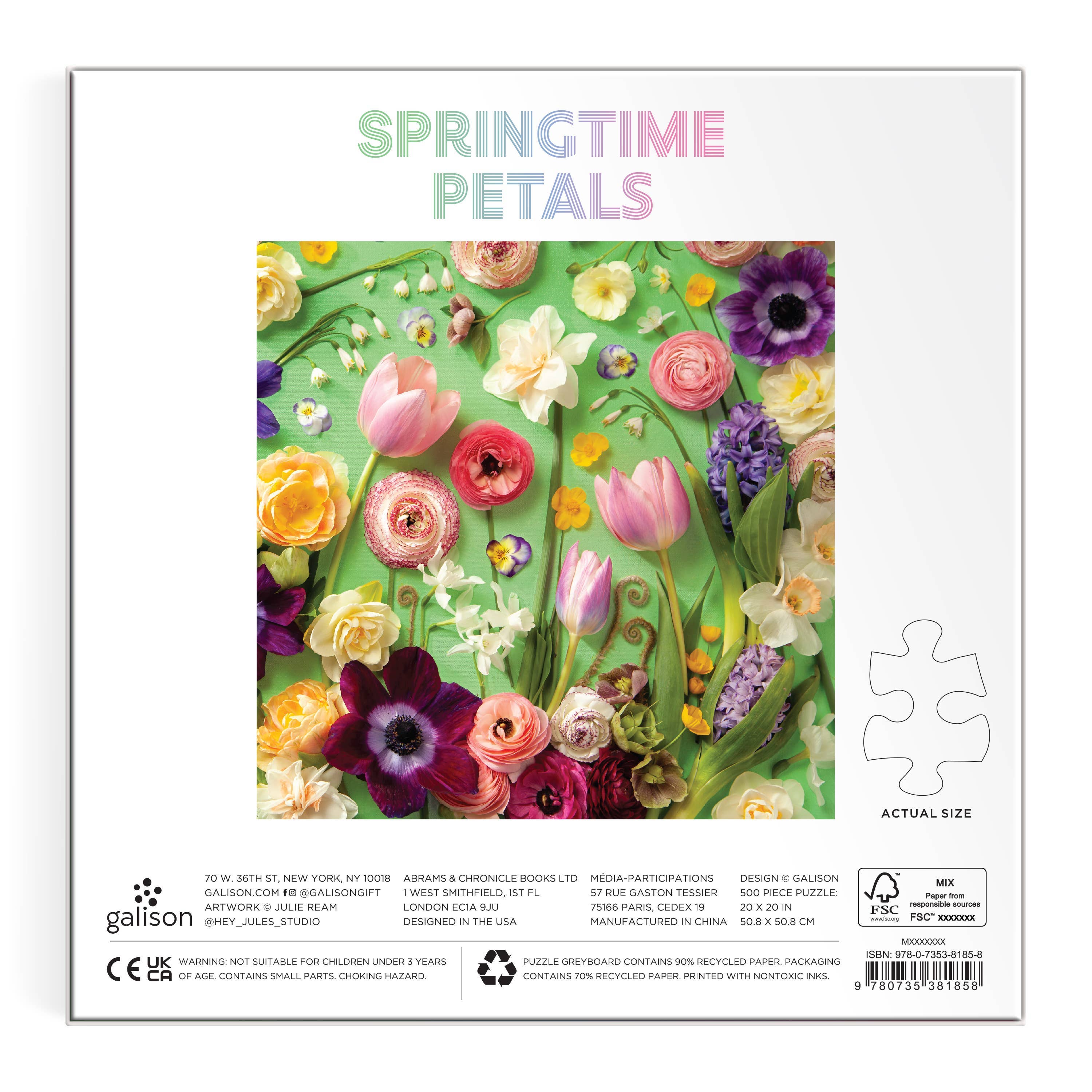 Chronicle Books - Wholesale Puzzle - Adult - Springtime Petals 500 Piece Puzzle3