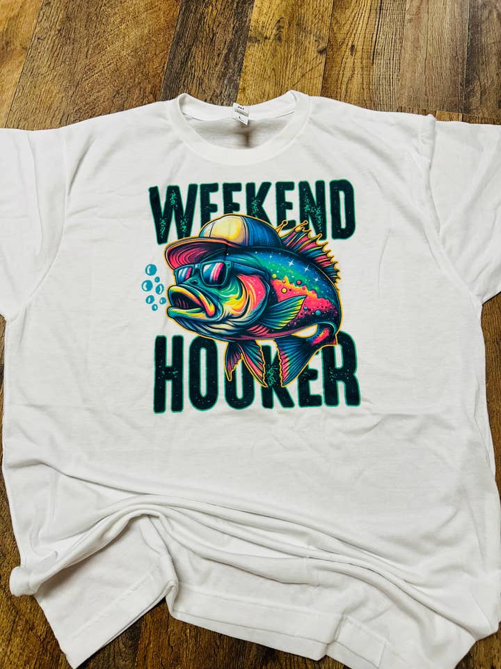 Sweet Southern Wholesale - Wholesale Screen Printed T-Shirt - Women's - Weekend Hooker Graphic T-shirt0