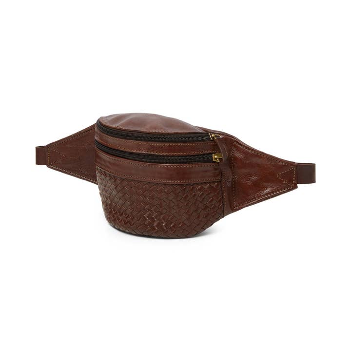 Artisan Stories – wholesale Midjeväska - Dam – Lädervävd Bum Bag
