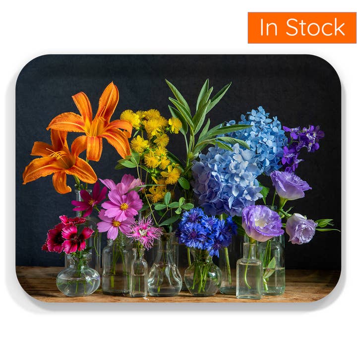 Floral Serving Tray for wholesale by Trays4Us
