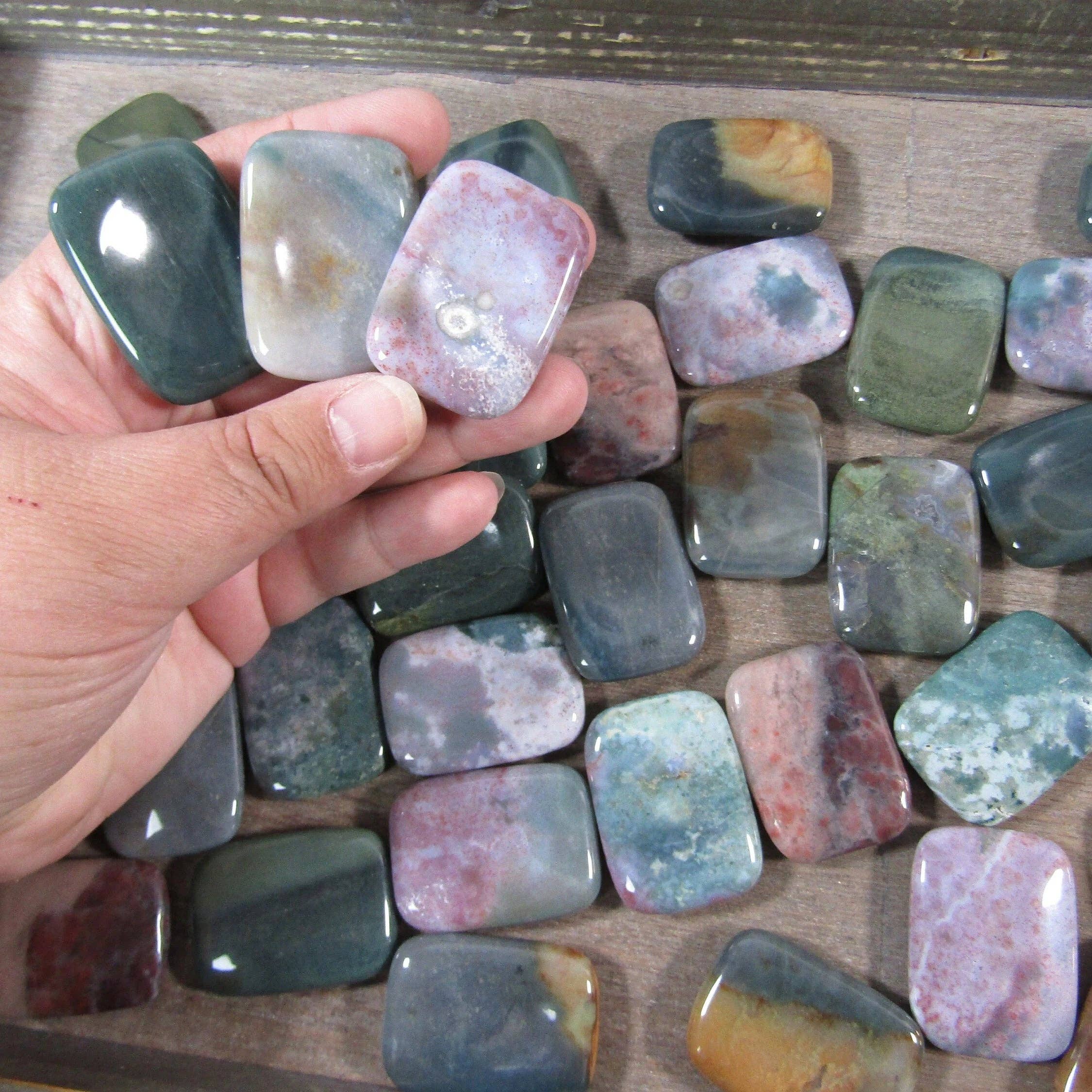 Keystone Crystals - Wholesale Spiritual Stone/Crystal - Gemstone Rectangle Worry Stones – Calming Crystals30