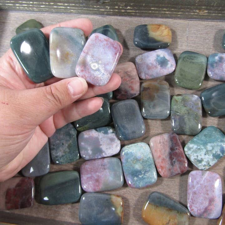 Keystone Crystals - Wholesale Spiritual stone/crystal - Gemstone Rectangle Worry Stones – Calming Crystals23