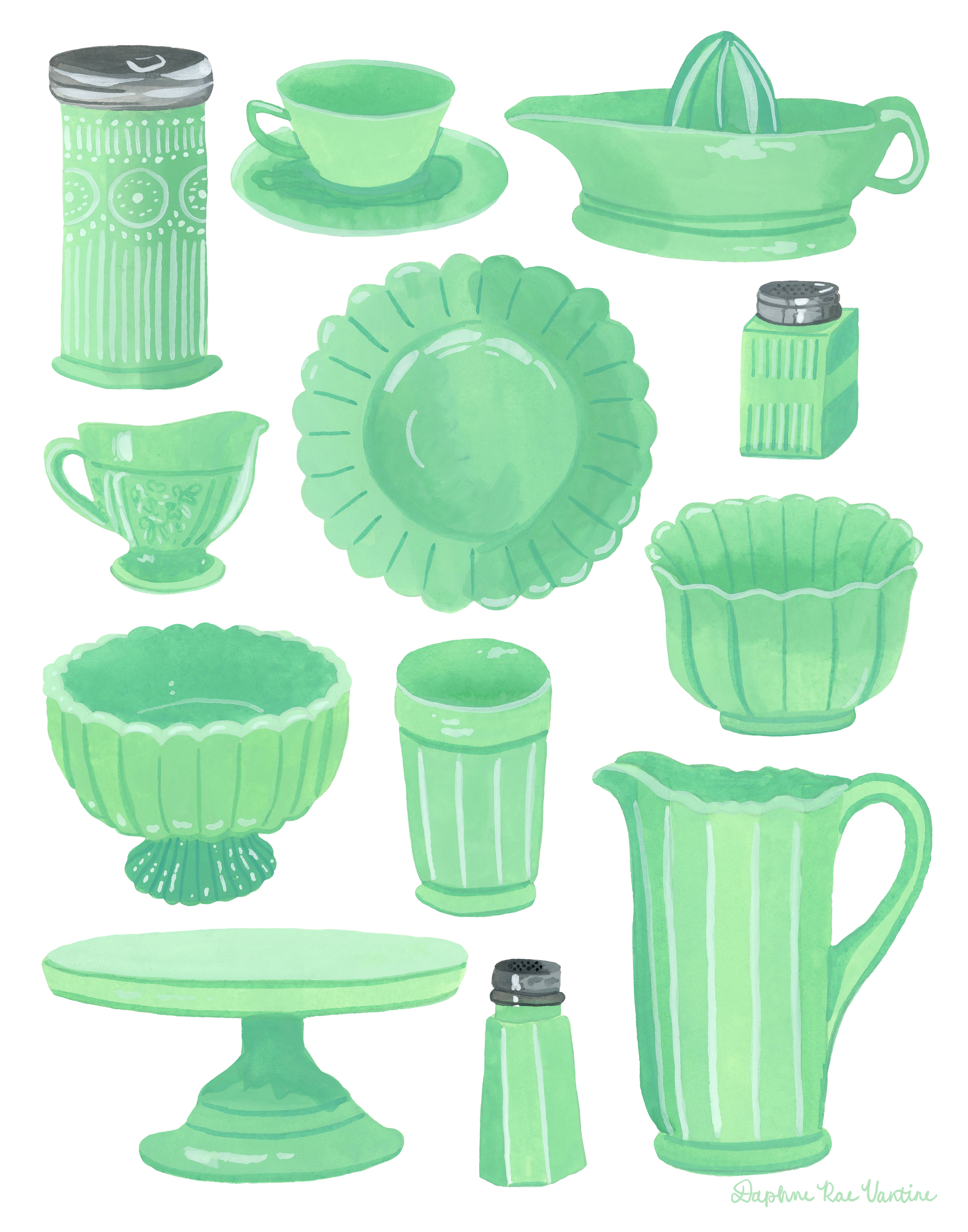 Daphne Rae Creative - Wholesale Art Print - Jadeite Collection Print0