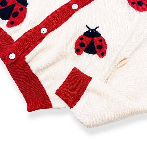 Doe a Dear - Wholesale Cardigan - Kids - A70 1985 Ladybug Wooly Cardigan7
