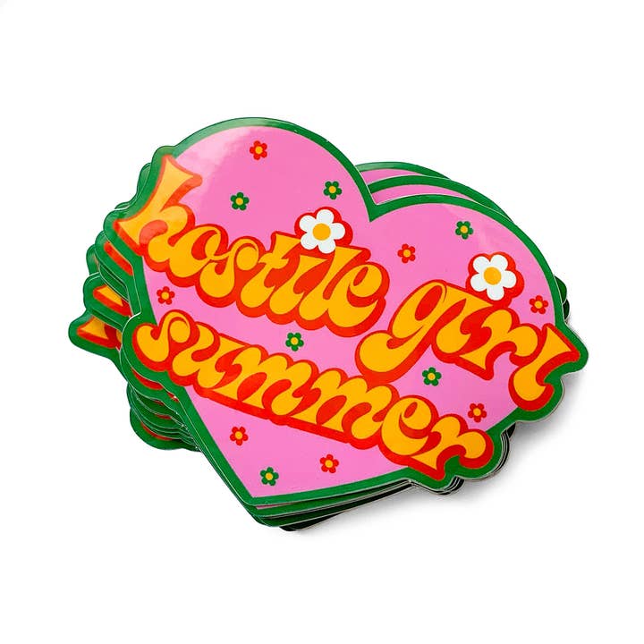 Krystan Saint Cat - Wholesale Sticker - Hostile Girl Summer Vinyl Sticker