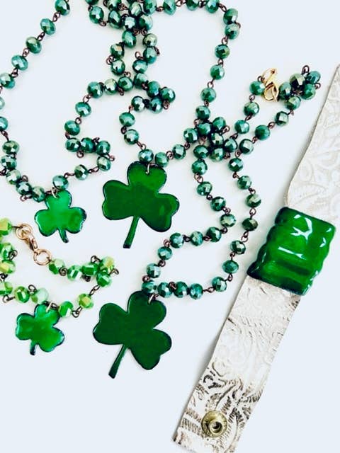 Liefde voor de Ierse halsketting voor wholesale door Michelle DaRin Jewelry