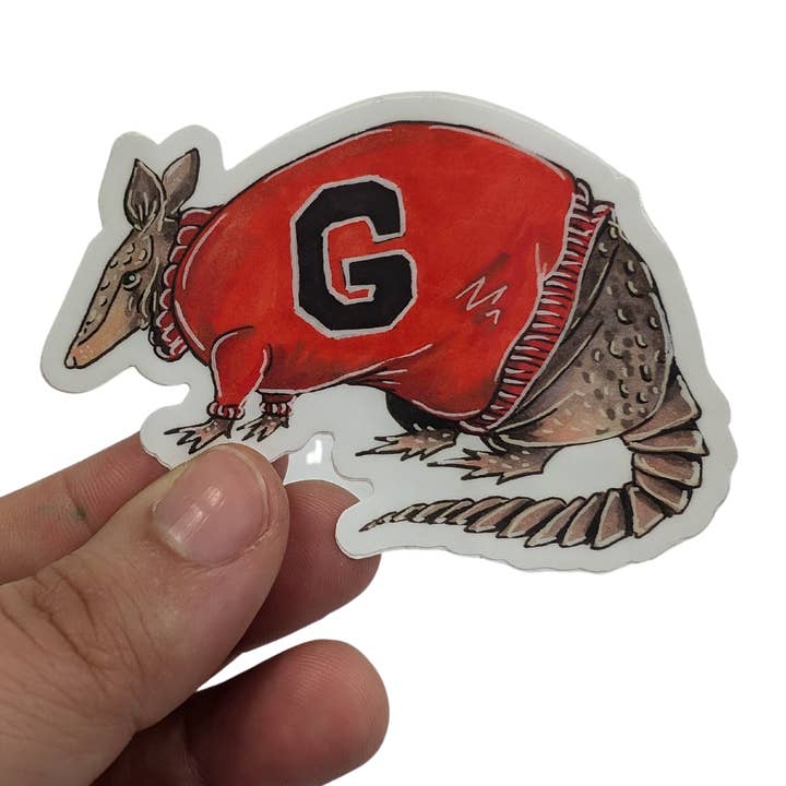 UGADillo Armadillo UGA klistermærke for engroshandel hos Athens Art & Frame