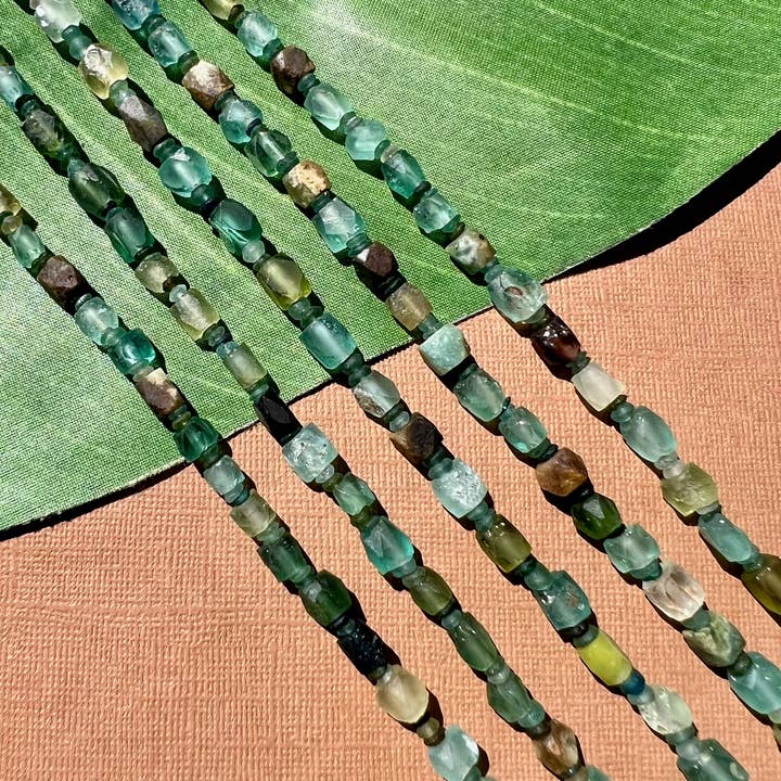 Bead Goes On - Wholesale Beads - Silk Road Roman Glass Small Faceted Bead Strand5