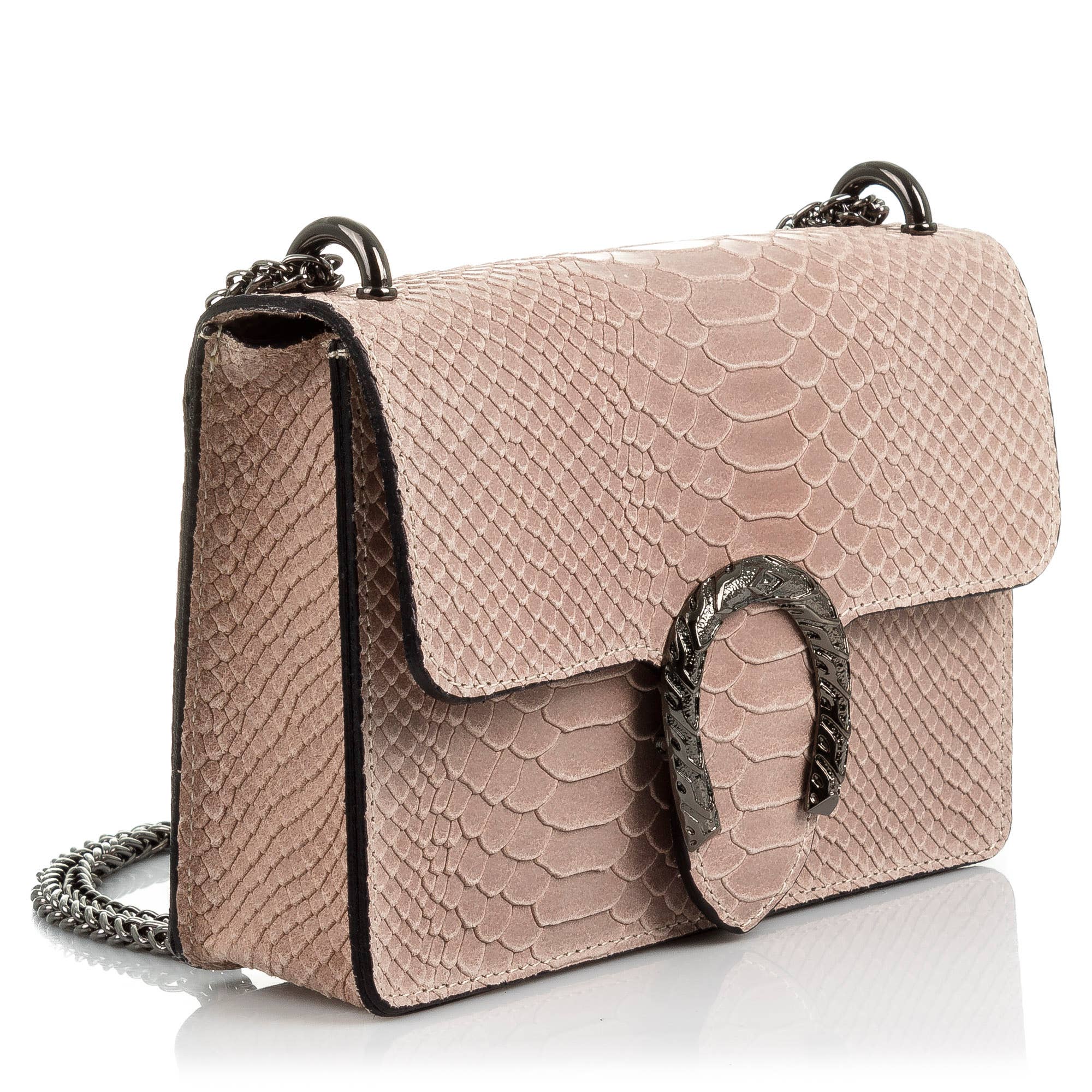 FIRENZE ARTEGIANI – Mala com alça superior – Mulher por atacado – Bolsa Feminina Lorenza de Camurça em Couro Legítimo com Estampa de Cobra5