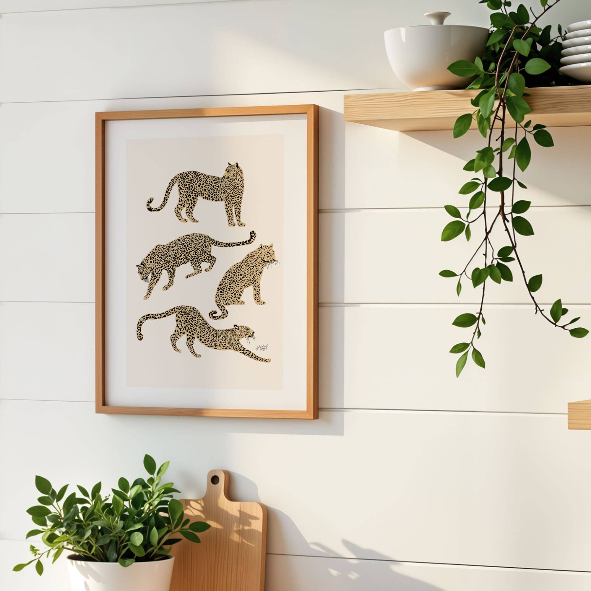 Lindsey Kay Collective - Wholesale Art Print - Leopards Illustration - Art Print9