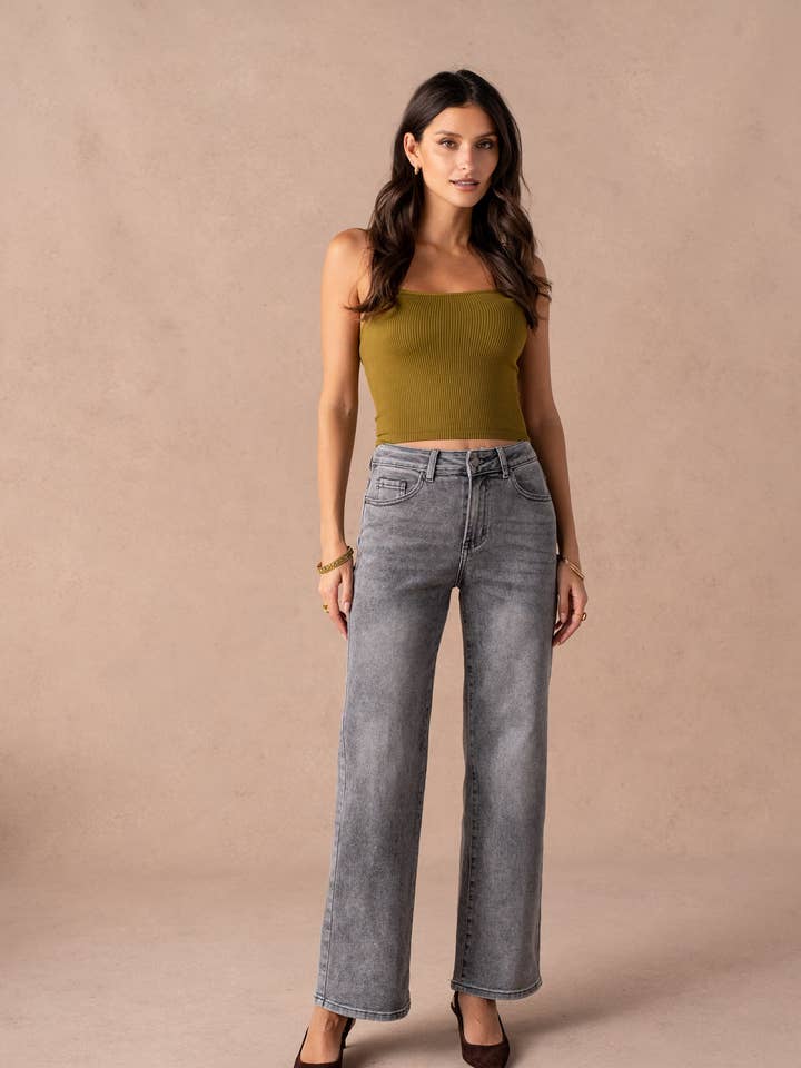 Jean wide leg basique pour la vente par Vivid