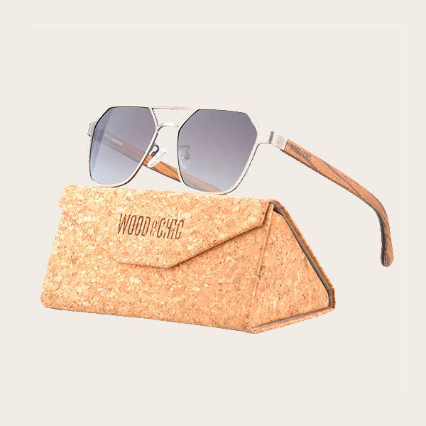 Wood&Chic – Großhandel Sonnenbrille – Unisex – Unisex-Sonnenbrille aus Holz UV400 - Cutendia