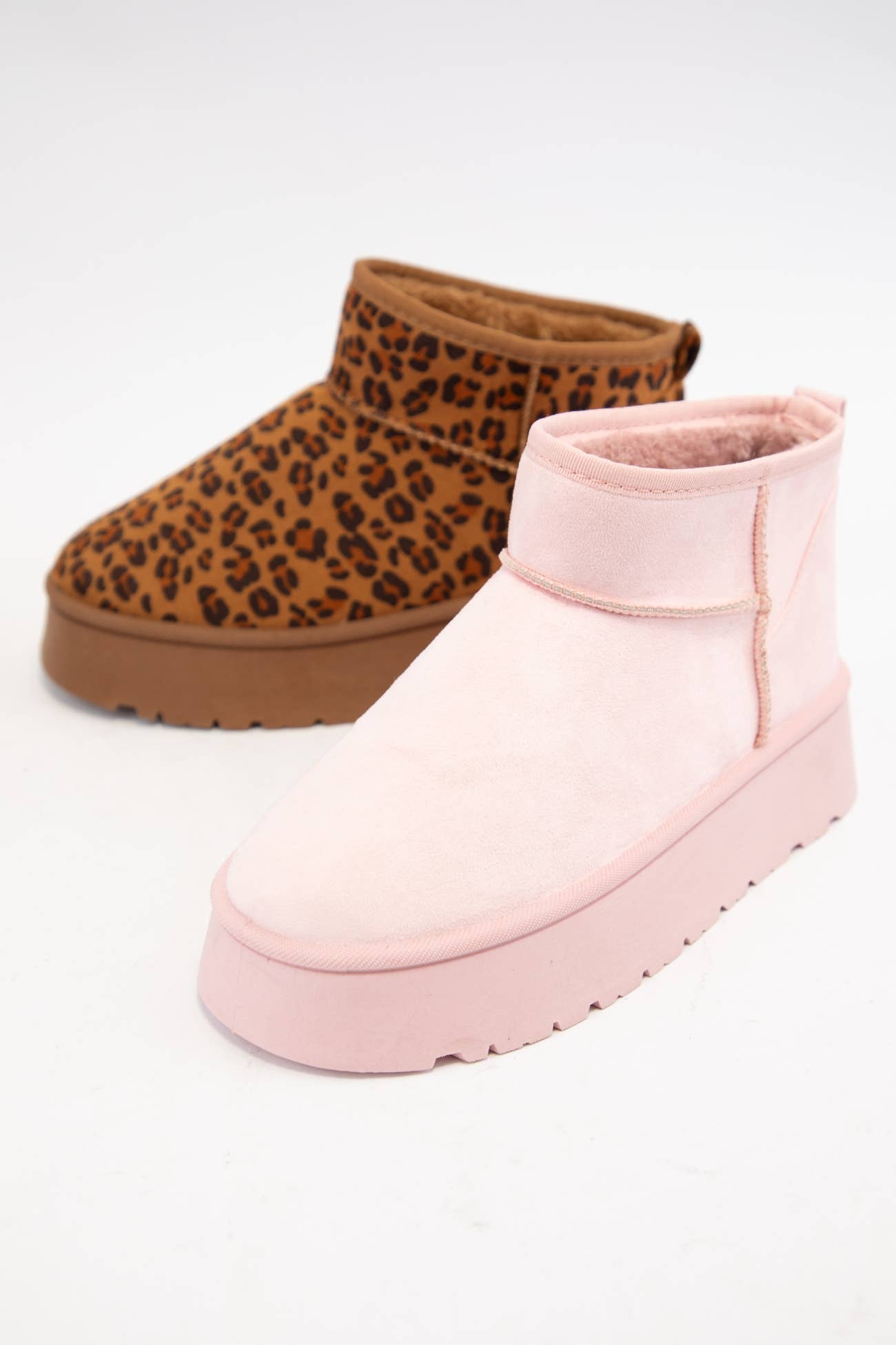 CCOCCI - Vente Bottines – femme - BOTTINES MINI À CHEVILLE EN SHERPA OAKLEE-01 PLATFORM