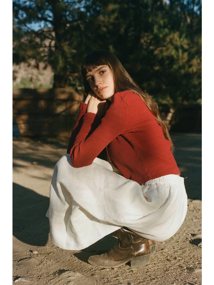 White Washed Linen Skirt for wholesale on Faire