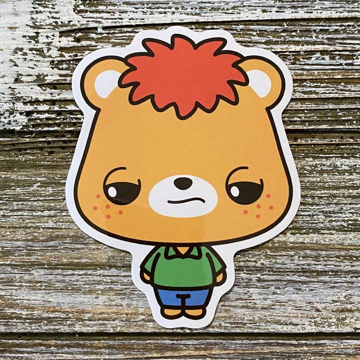 Chucks McGee Not Interested Vinyl Sticker for wholesale by Hamimo Small Things