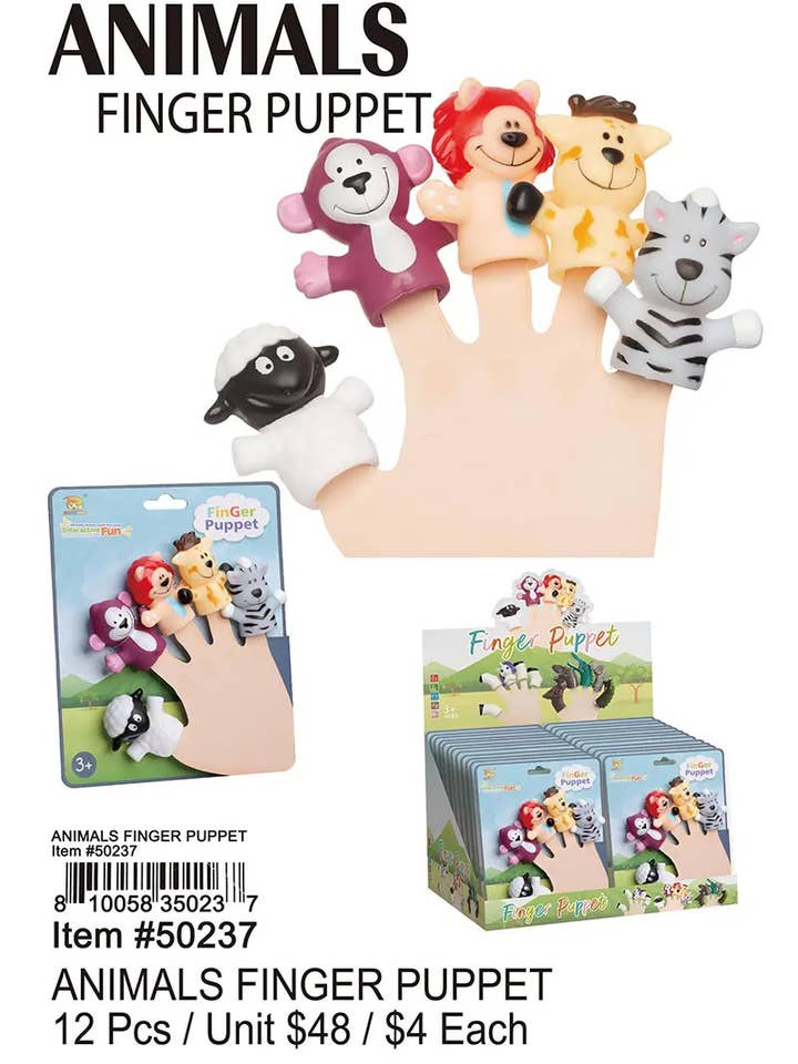 Tierfingerpuppe. für den Großhandel von Puka Creations