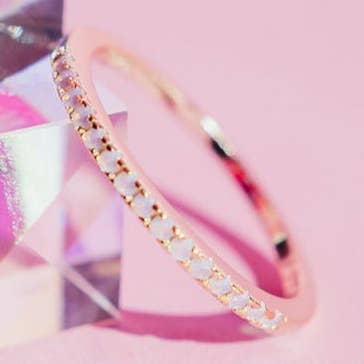 Micro Pave Stacking Band- Cotton Candy for wholesale by Chloe + Lois