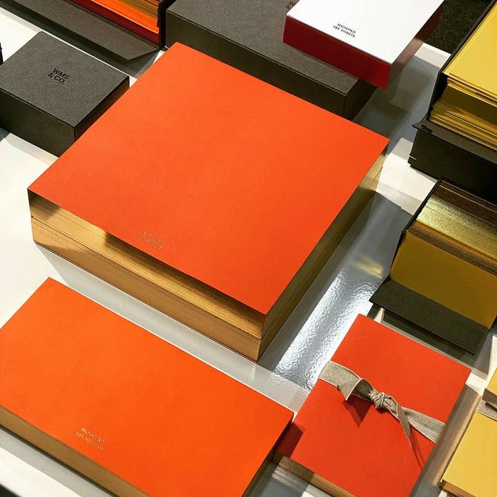 Wms&Co. - Wholesale Notebook - Red Jotters with Gilded edge (set of 2)5