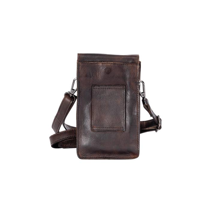 Greenwood Leather - Wholesale Crossbody Bag - Unisex - Leather Shoulder Bag Ivy Brown