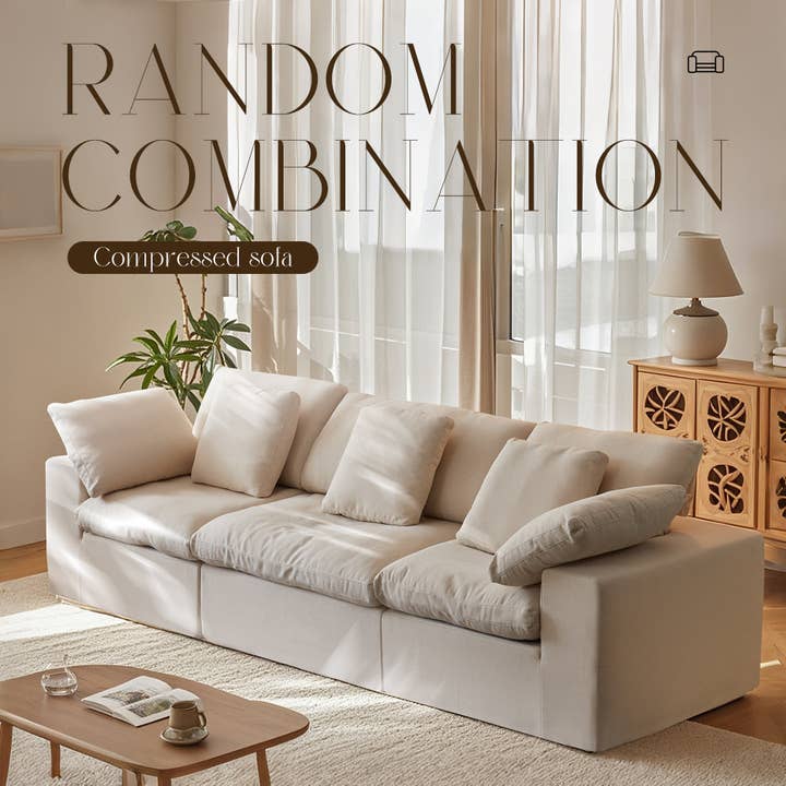 39F Inc. - Wholesale Sofa - Modern Modular Sectional Sleeper Sofa with Compressed Design4