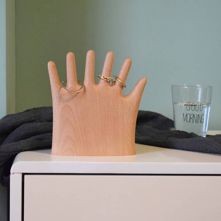 Senser Woodcraft – Großhandel Schmuckständer & -display – More Fingers OK - Schmuckdisplay/Tischdeko
