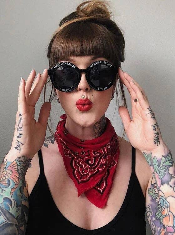 Drawings by Nicole - Wholesale Sunglasses - Women's - Weird Mom Club Sunglasses, PC eyeglass frame with 400 UV lens