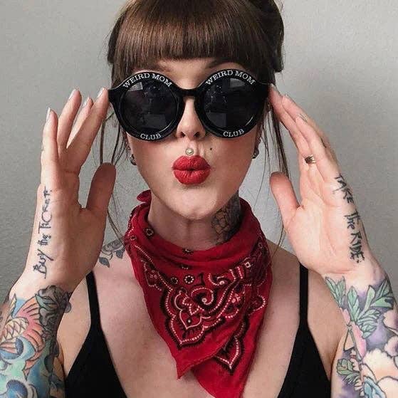 Drawings by Nicole - Wholesale Sunglasses - Women's - Weird Mom Club Sunglasses, PC eyeglass frame with 400 UV lens
