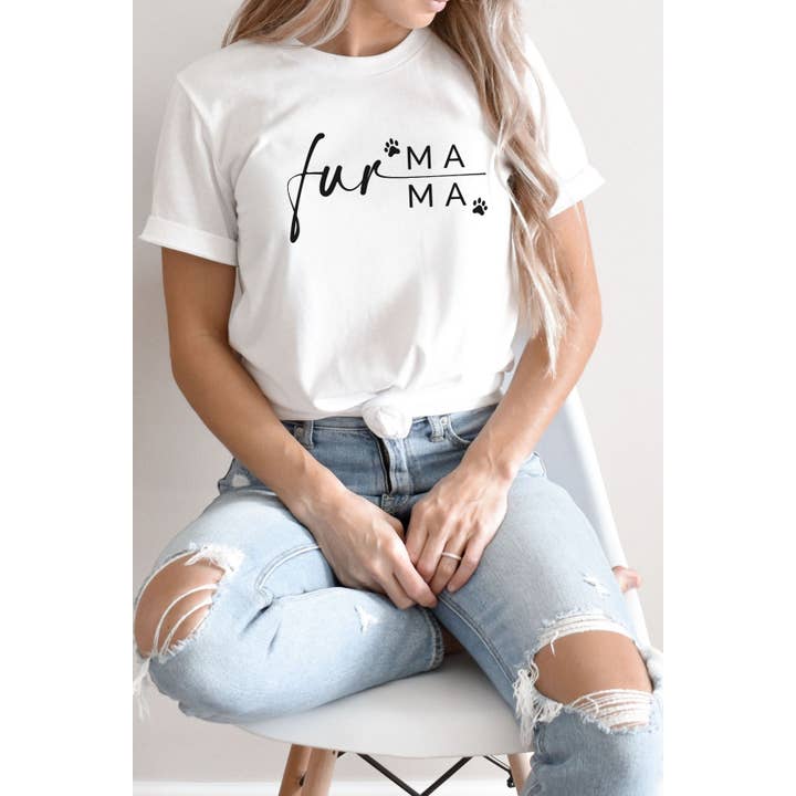 Fur Mama Graphic Tee for wholesale by Bella Me