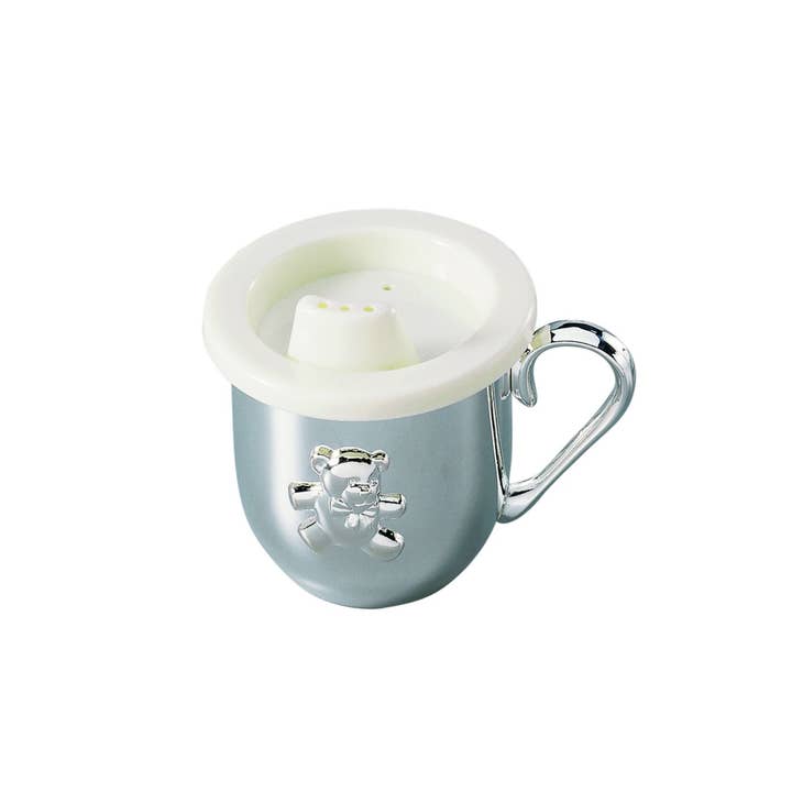 Creative Gifts International Inc. - Wholesale Drinking Glass/Cup - Kids & Baby - Silverplated Baby Cup With Cup & Sippy Lid Insert