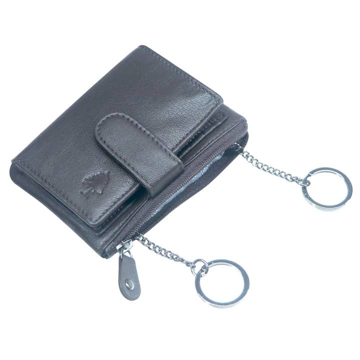 Greenwood - Vente Portefeuille – unisexe - Porte-cartes Hwan en cuir avec porte-clés, 8 cartes3