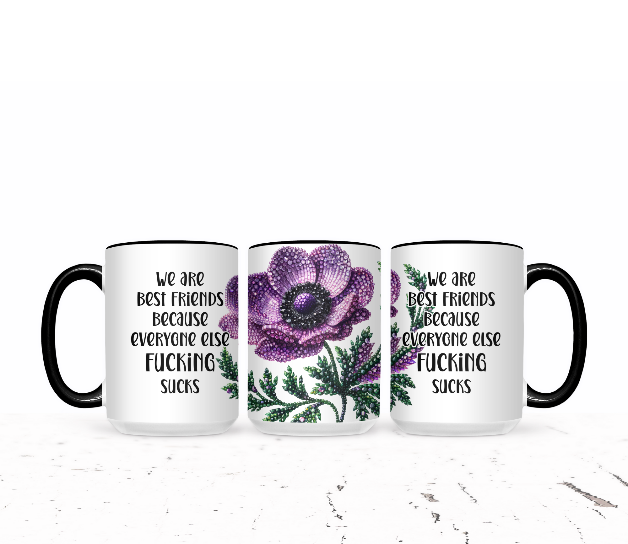 The Pretty Things - Wholesale Koffiemok - We zijn beste vrienden omdat de rest gewoon kut is.1