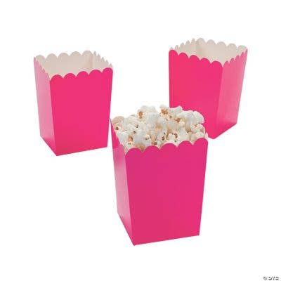 Fun Express - Wholesale Party Favor Bag/Box - MINI HOT PINK POPCORN BOXES (24PC)0