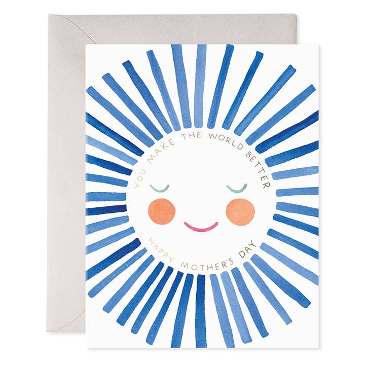 Sunshine Mom Mother's Day Greeting Card for wholesale by E. Frances Paper