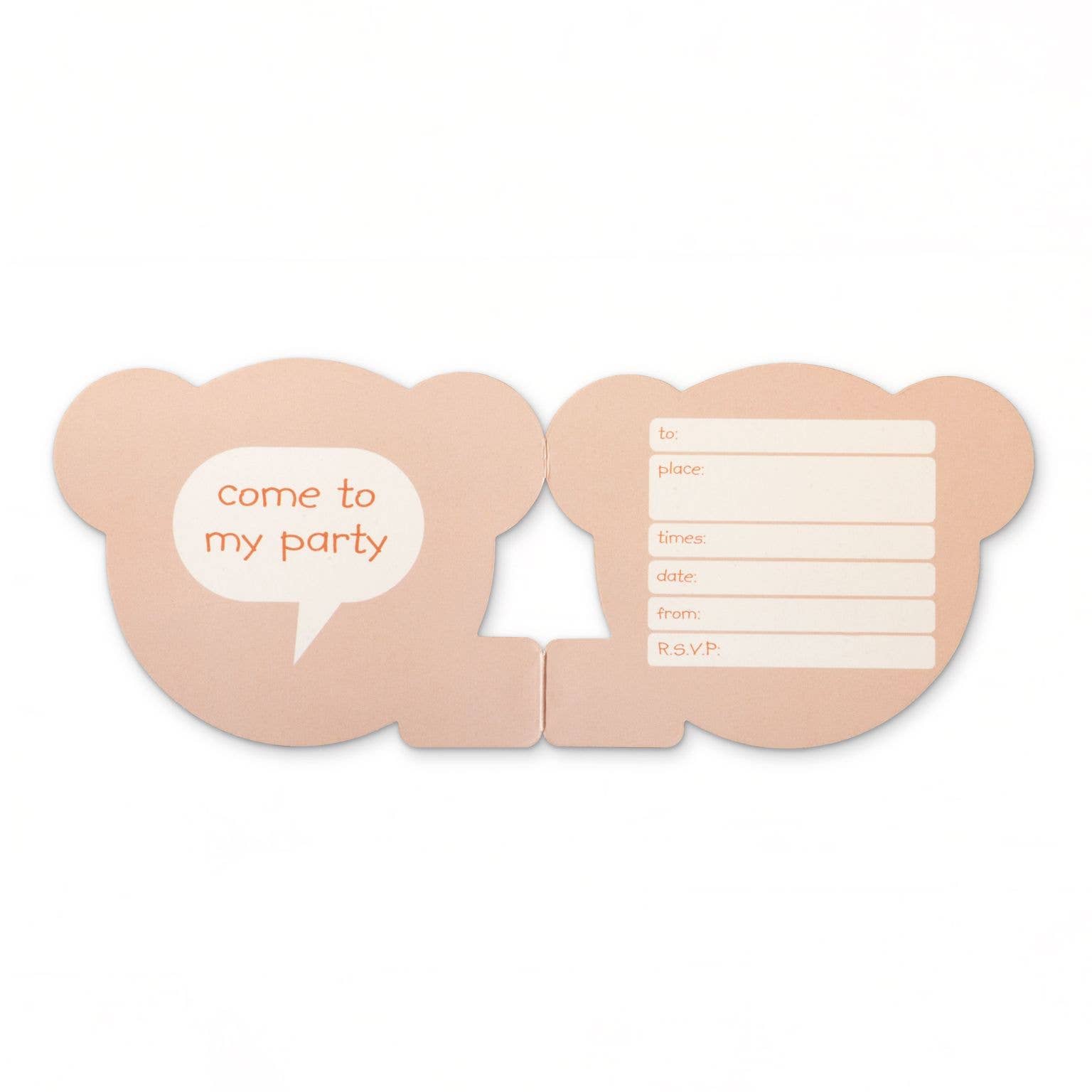 Hatton Gate - Wholesale Uitnodigingen - Teddy Bear Party Uitnodigingen 8 kaarten met enveloppen2