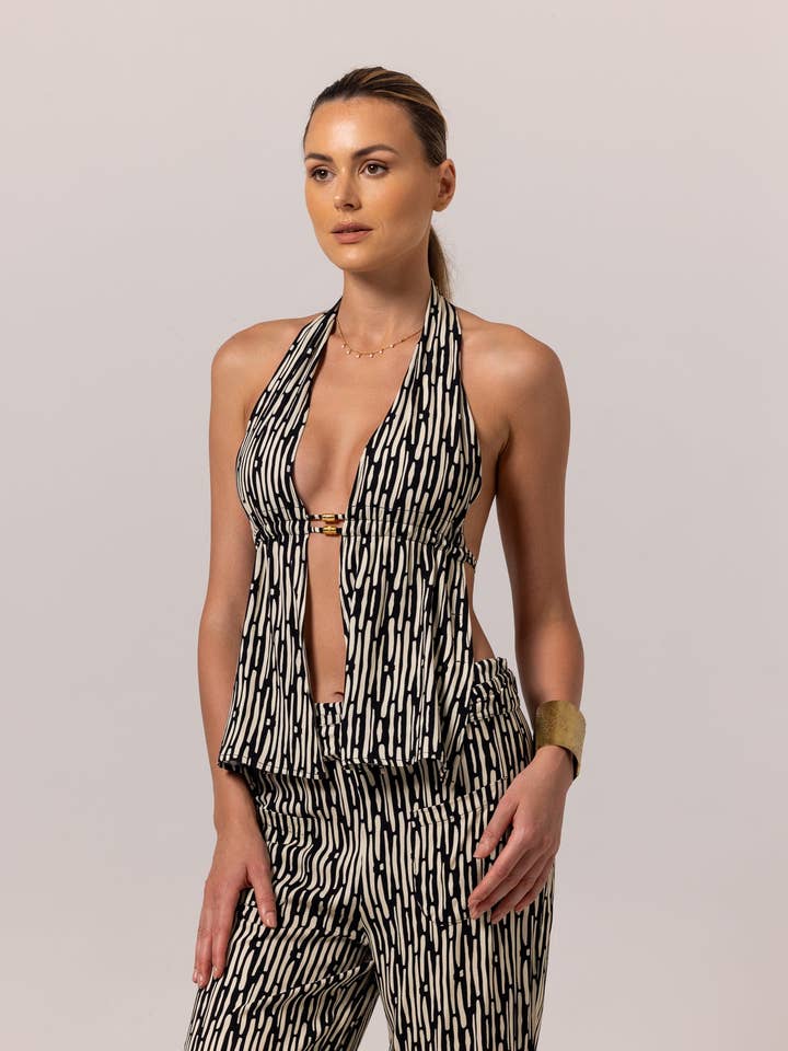 Aanoukis Swimwear - Wholesale Blouse - Women's - MATAHARI TOP - Zebra0
