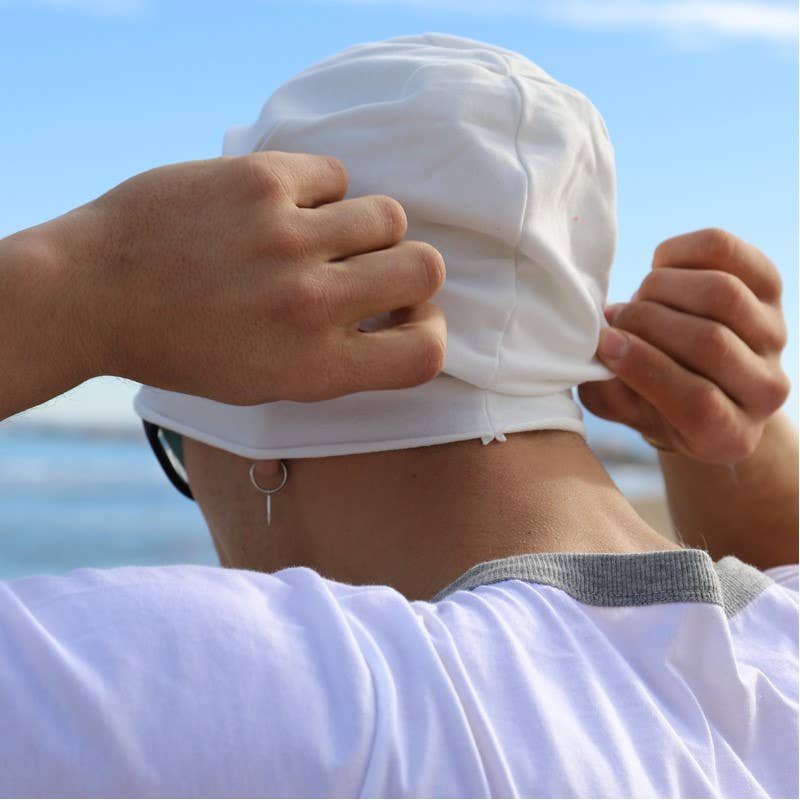 Purple Sardine – wholesale Mössa - Herr – 445H Låt havet ställa dig fri, grädde mössa hattar, tryckt3