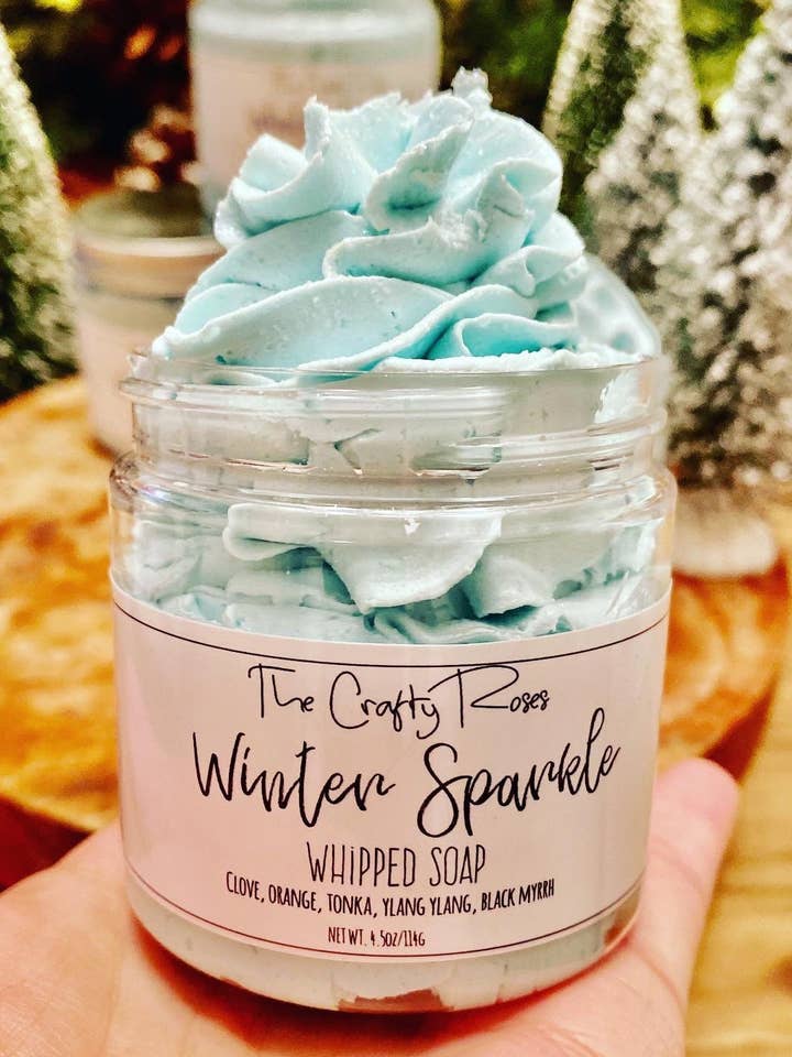 New! Winter Sparkle Whipped Soap for wholesale by The Crafty Roses
