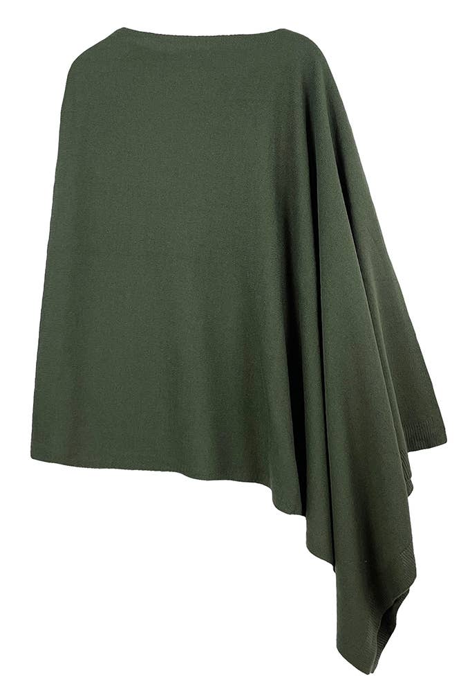 Hana - Wholesale Poncho - Women's - Solid Scarf Poncho10