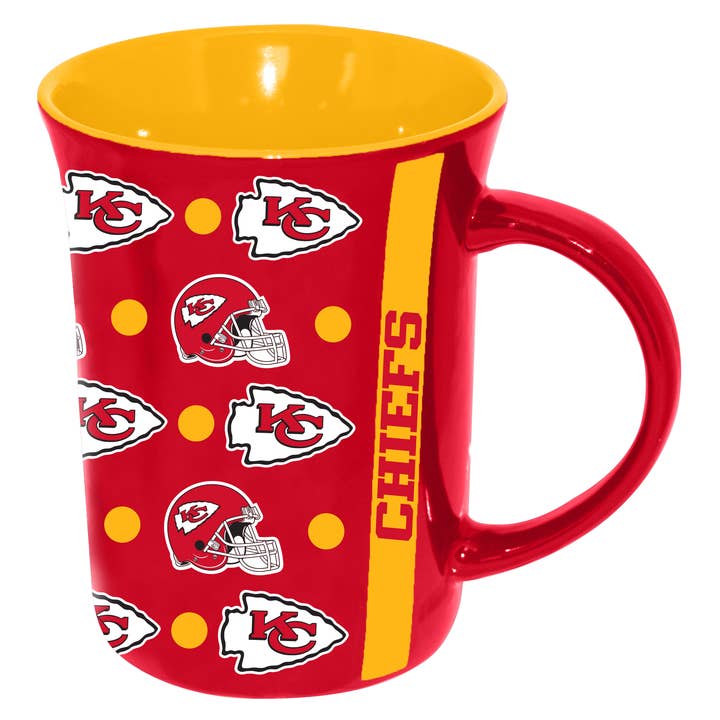 15oz Line Up Mug 2-pack, Kansas City Chiefs for wholesale by The Memory Company