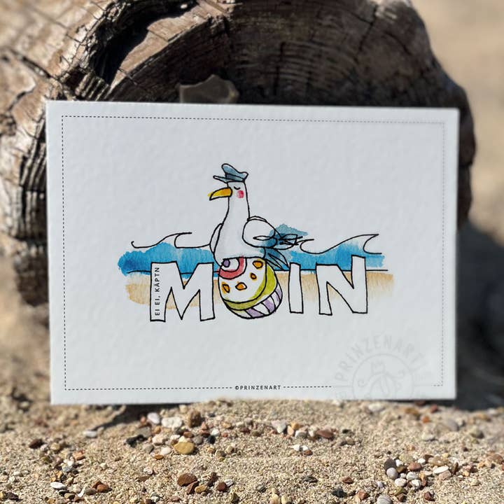 Carte postale « Ohé, capitaine » | Carte de vœux de Pâques pour la vente par Prinzenart