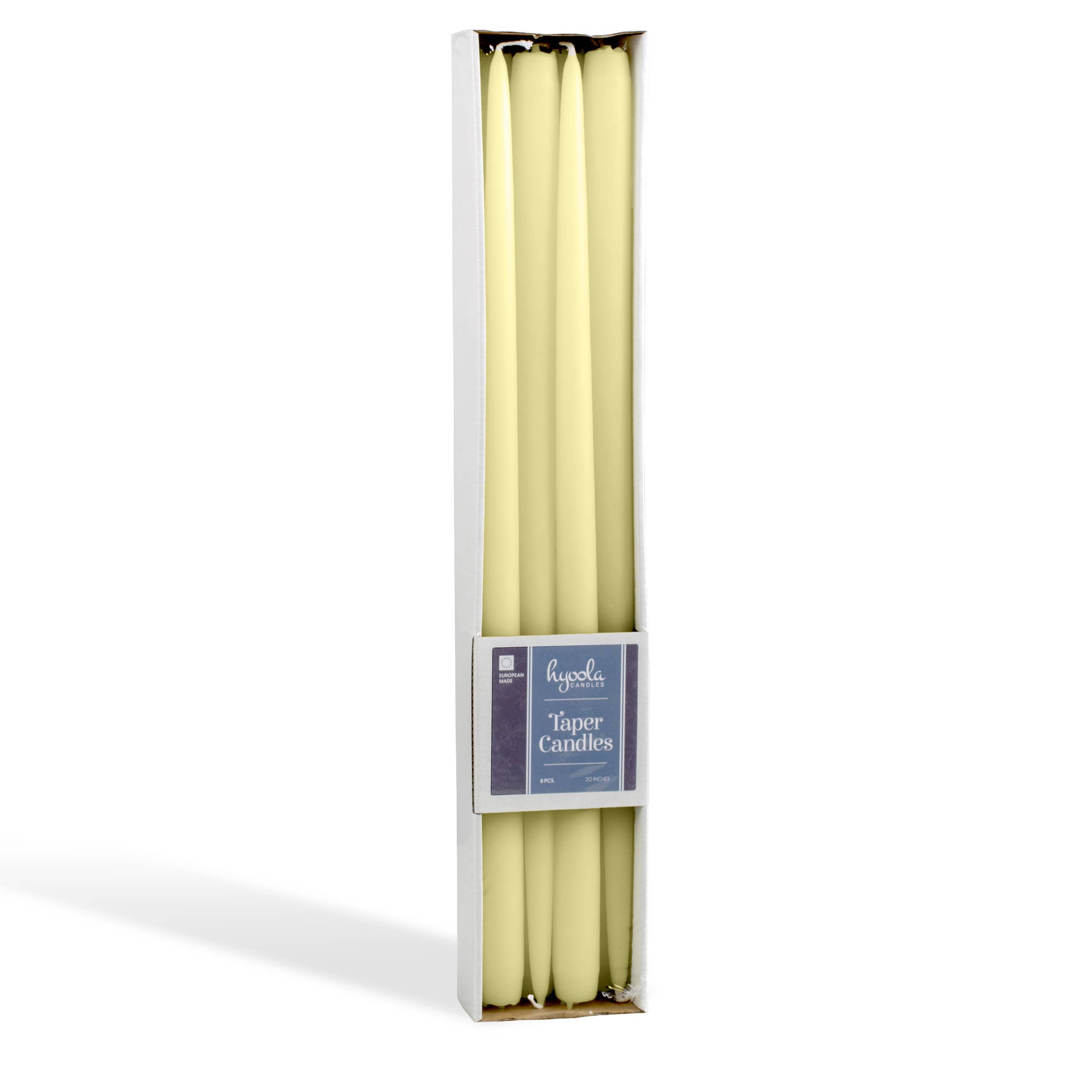 Hyoola Candles - Wholesale Tapered Candle/Candlestick - Ivory Giant Taper Candles - 20 Inch - 8 Pack2