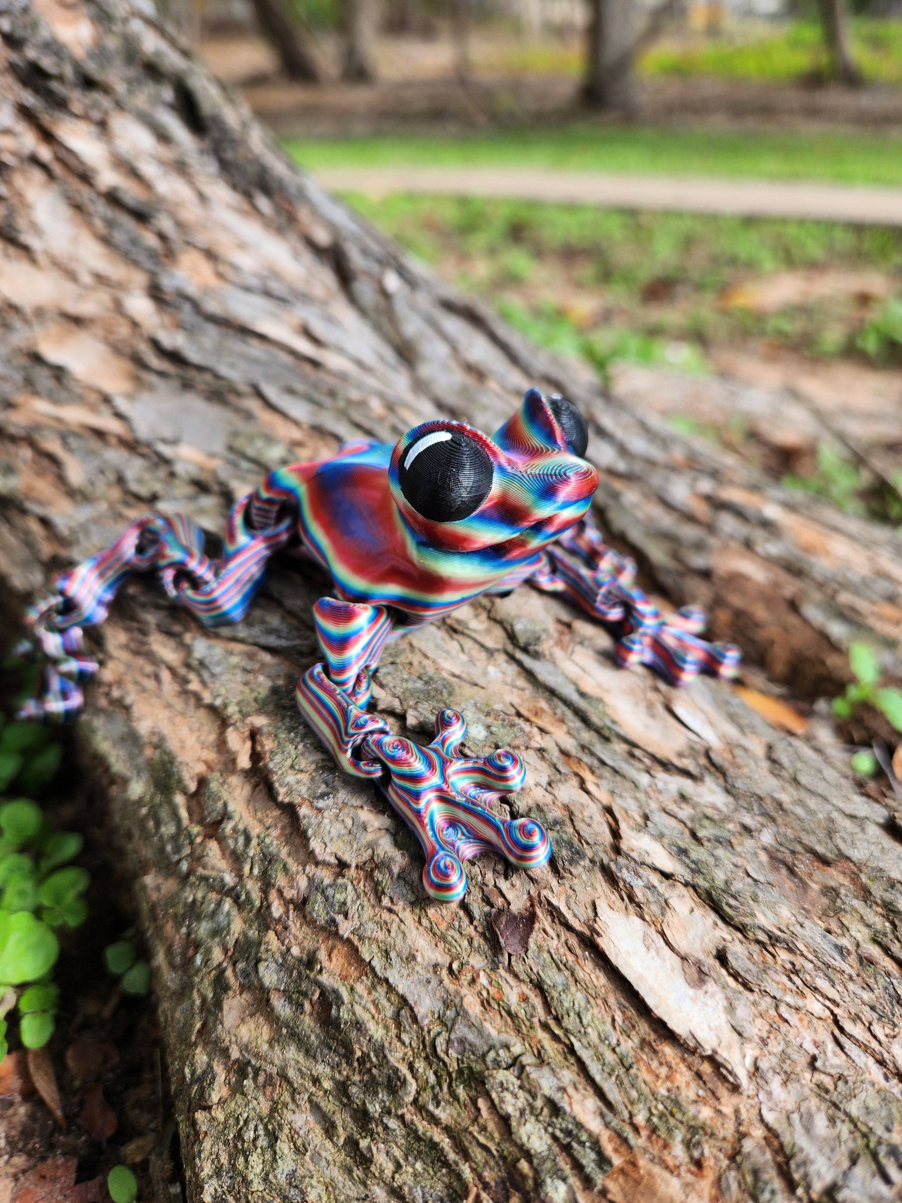 Altered Matter - Wholesale Fidget Toy - Kids - Funky Frogs- Colorful 3D Printed Pal