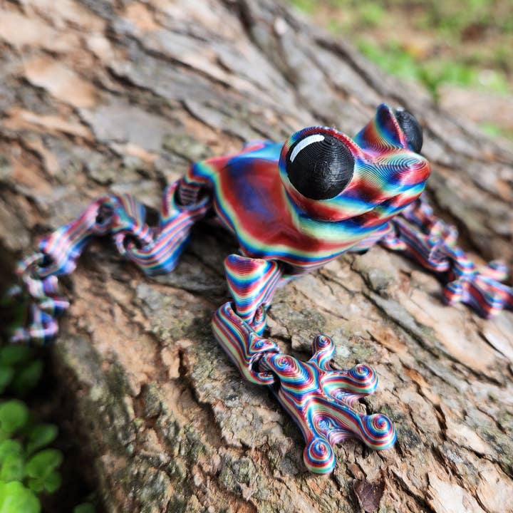Funky Frogs- Colorful 3D Printed Pal and other Purchase Wholesale 3 d printed animals. Free Returns & Net 60 Terms on Faire trending on Faire.