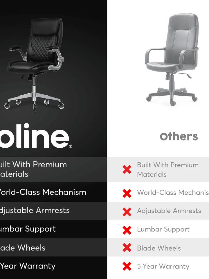Fauteuil de bureau ergonomique ErgoAce Executive pour la vente par Oline