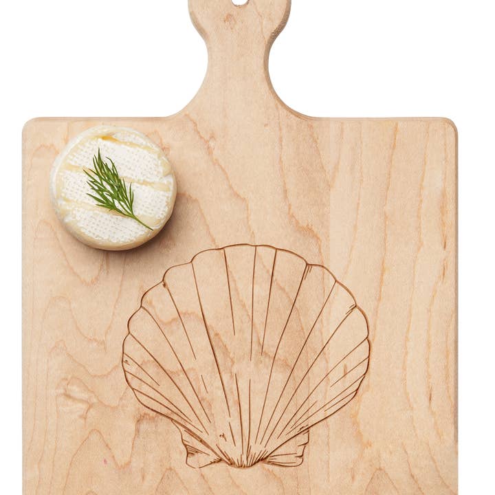 Artisan Maple Paddle Board | Shell | 9" x 6" for wholesale by Sophistiplate