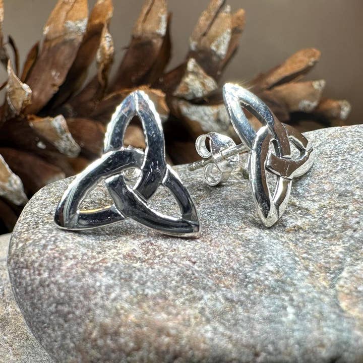 Celtic Crystal Designs Jewelry & Gifts - Wholesale Stud/Post Earrings - Zephyr Celtic Trinity Knot Earrings3