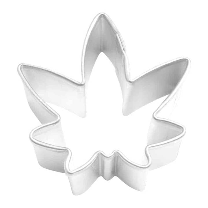 Mini Marijuana Leaf Cookie Cutter (1.5") for wholesale by R&M International