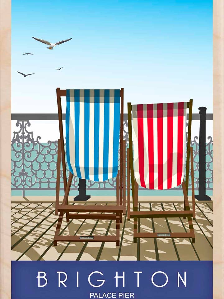 Brighton, Sussex - Eco-friendly souvenirs for wholesale by THE WOODEN POSTCARD COMPANY