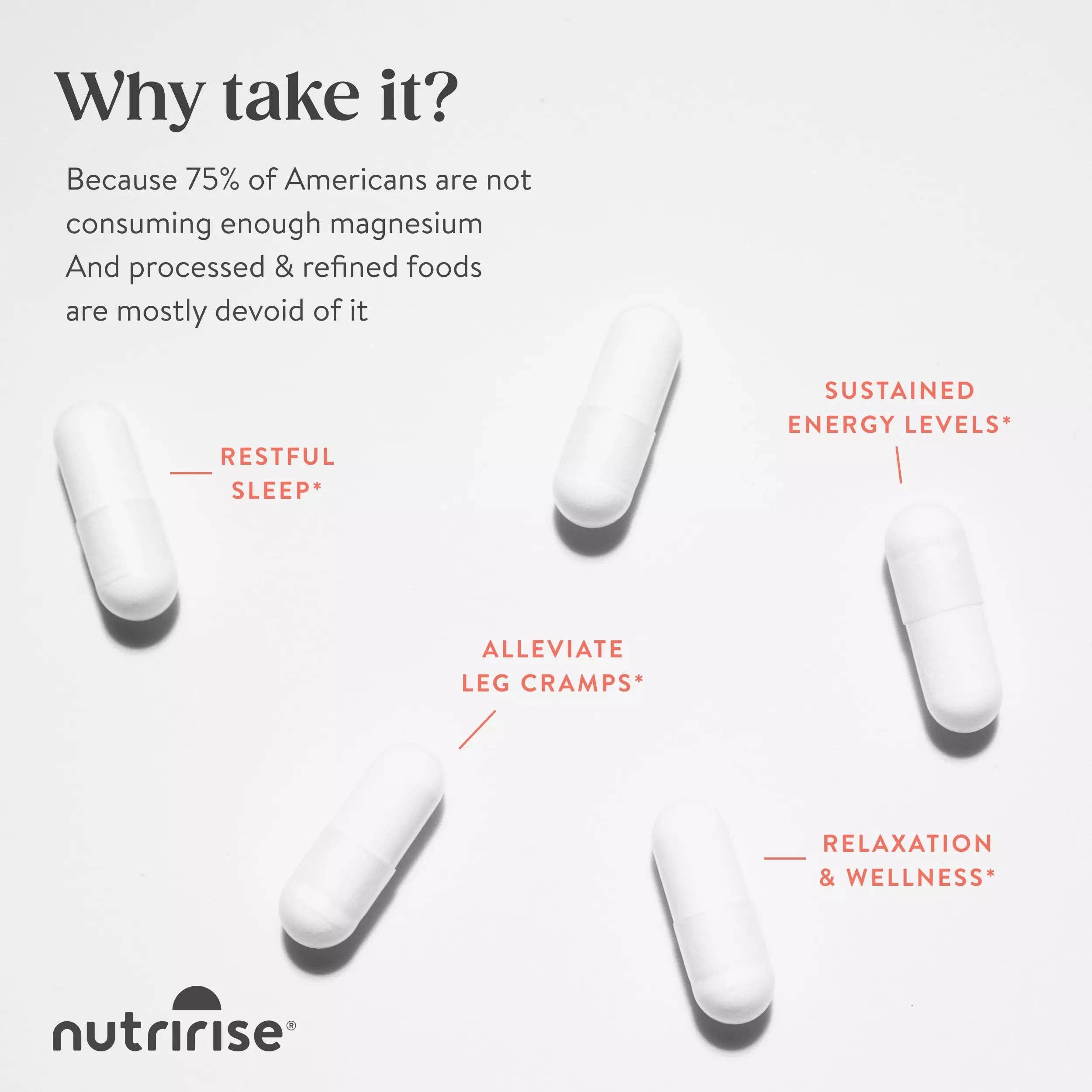 NutriRise – Suplemento/vitamina oral por atacado – Glicinato de magnésio6